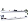 CRCHOM Picture Ledge Shelf White Floating Shelves 47.2" Set of