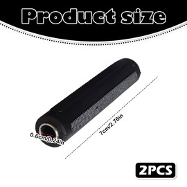 2 pcs 6.35mm (1/4") TRS/TS Female-Female Audio Adapter , Premium Nickel-Plated Straight Coupler , Seamless Extension for Guitar, PA Systems, Speakers, Instruments , High-Fidelity Sound Connectivity ,