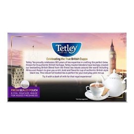Tetley British Blend Premium Black Tea 320 Tea Bags Rainforest Alliance Certi...