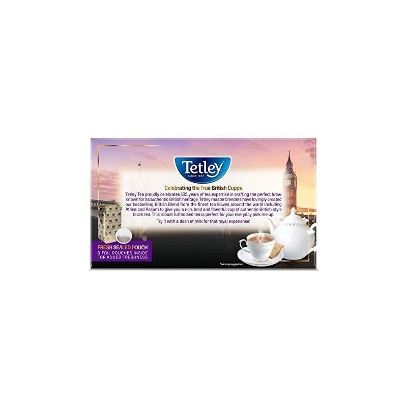 Tetley British Blend Premium Black Tea 320 Tea Bags Rainforest