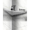 euroharry 1 Piece Corner Shelf Shower Shelf 304 Stainless Steel