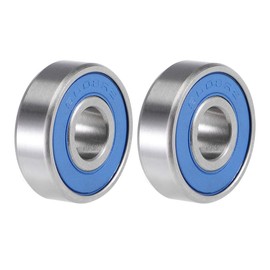 TOP-VIGOR 2Pcs S608-2RS Deep Groove Ball Bearings, Z2 8mm x 22mm x 7mm Double Sealed Industrial Bearings, 440C Stainless Steel Skateboard Bearings for Electrical Instrument Equipment