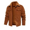 FANARCHER Men's Corduroy Jackets Sherpa Lined Fleece Trucker Work Jacket