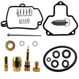 Carburetor Rebuild Gasket Rings Float Needle Pin Jet Kit for ATV YFM350X YFM 350X Warrior 350 88-04 (1988 1989 1990 1991 1992 1993 1994 1995 1996 1997 1998 1999 2000 2001 2002 2003 2004)