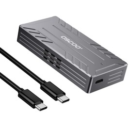 40Gbps USB4 NVMe M.2 Enclosure with Active Cooling & Silent Fan, Aluminum Heat Dissipation, Compatible with Thunderbolt 5/4/3, USB4, USB 3.2, M1/M2 Pro/Max – External SSD Enclosure - SSD Not Included