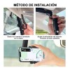 Soporte Teléfono Porta Celular 360° Carro Brazo Ajustable Negro