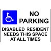 KPCM Display ltd No Parking Disabled Resident Needs This Space