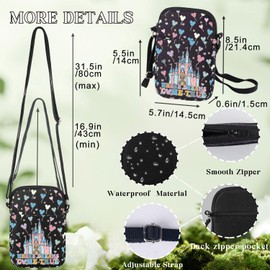 BWWKTOP Enchanted Kingdom Crossbody Bags Fantasy Land Inspired Gifts Crossover Shoulder Bag Fairy Tale Vacation Merch, Dreams Come Xk Bl