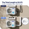 Della 3" 15.5 Ft Mini Split Line Set Cover with