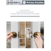 SORWDUERM 2 Pack Antique Brass Bronze Door Knob Interior Privacy