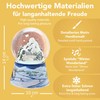 Snow Globe Christmas Music Box | Winter Landscape Mountains |