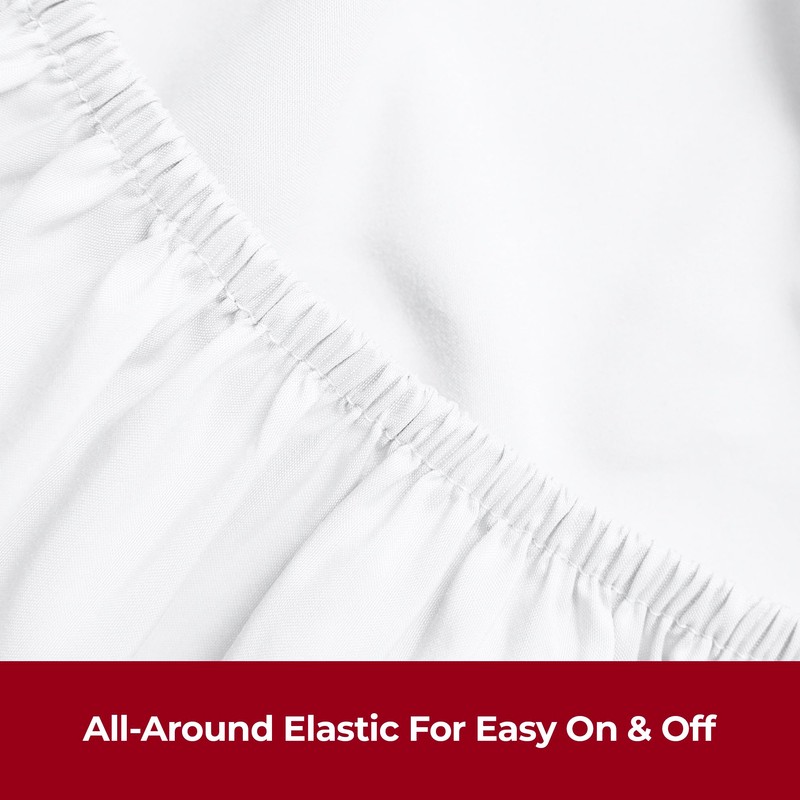 Mellanni Double Fitted Sheet Deep Fit 30 Cm - All