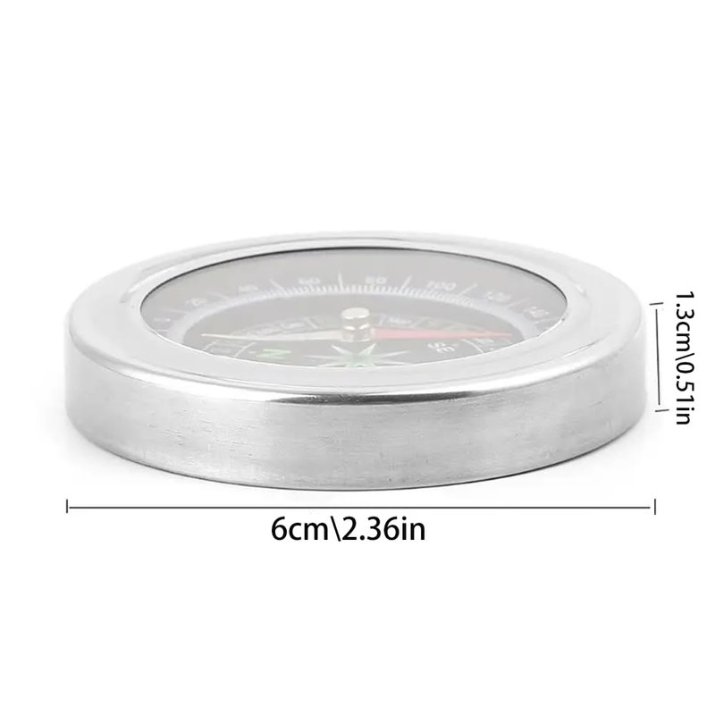 6 Pieces Orienteering Compass, BOSOIRSOU Hiking Backpack Compass, Scout Compass,
