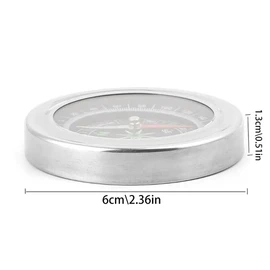 6 Pieces Orienteering Compass, BOSOIRSOU Hiking Backpack Compass, Scout Compass, Map Compass, Waterproof Outdoor Compass for Kids, Camping Trip, Travel