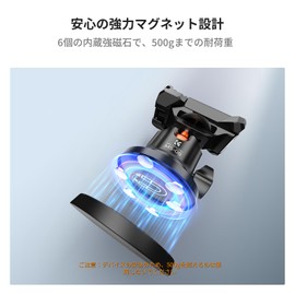 K&F Concept Suction Cup Mount, Magnetic, 2-in-1 Innovative Design, Hidden Smartphone Holder, 360° Freely Adjustable, Compatible with GoPro, DJI, Insta 360, Smartphones, Cameras, Cold Shoe Mount