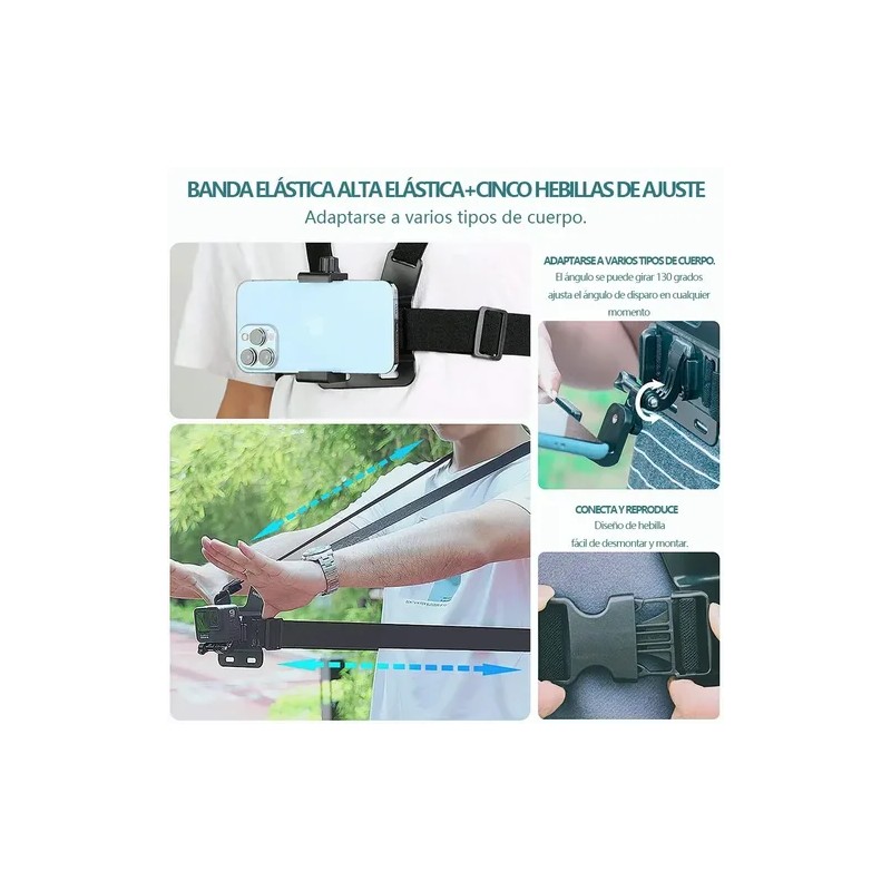 Gopro Arnes Para Pecho Pechera Chesty Goprofácil De Instalar