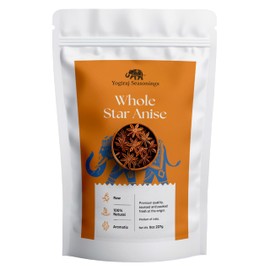 Yogiraj Seasonings Star Anise Whole (4 oz), Chinese Star Anise Pods, All Natural | Vegan | Great for Cooking, Baking & Tea (Pack of 1)