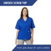 SPECTRUM UNIFORMS Scrub Medical Tunic Tops, Ladies Mock wrap Front