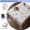 Esmorah 4th of July Tablecloth 60x102 Inch, Red White and