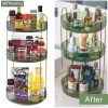 Unbranded 3Tier Rotating Makeup Organizer kitchen Storage Cosmetic Perfume Holder