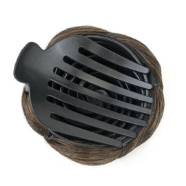 IMISSU Braided Chignon Bun Maker Scrunchie Hairpiece for Updo Secure Hold Styling Claw Hair Donut Wig (Light Brown)