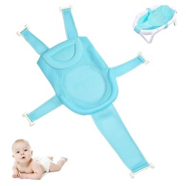 Baby Bath Pad, Newborn Bath Pad, Baby Bath Cushion, Baby Bath Net, Newborn Shower Mesh, Breathable and Non-Slip, Adjustable, Suitable for Most Bathtubs