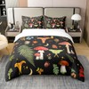 Mushroom Duvet Cover 100% Cotton Lovely Cartoon Wild Butterfly Dreamy