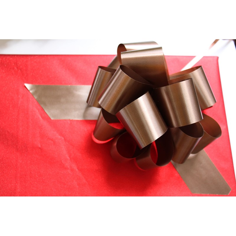 Pull Bows Brown Decorative Ribbon Bows for Gift Wrapping Presents