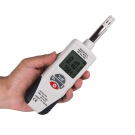 Mengshen Digital Psychrometer - Handheld Backlight Temperature Humidity Meter Gauge with Dew Point and Wet Bulb Temperature - Battery Included, M350