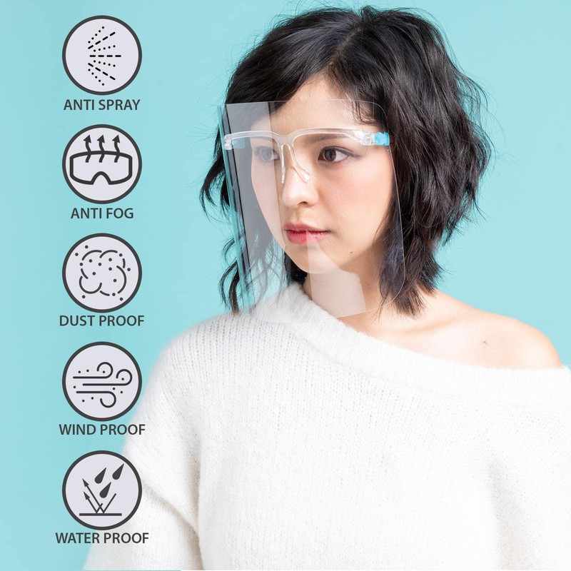 ALBERT AUSTIN Spectacle Face Shield - Protective Shield Visor -