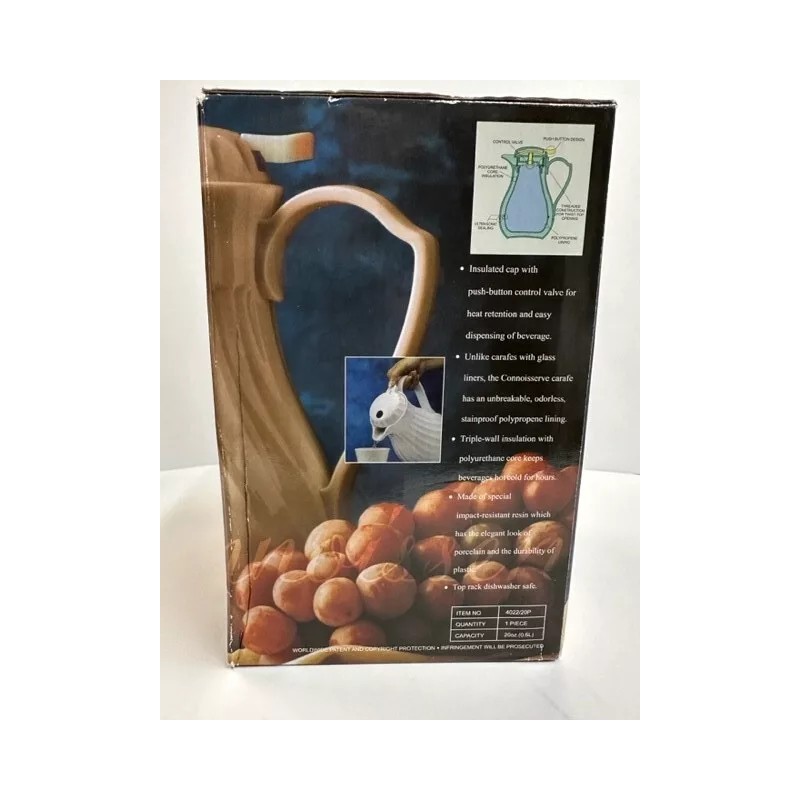 Hormel THERMAL CARAFE 20 oz. Capacity SWIRL DESIGN FOR HOT