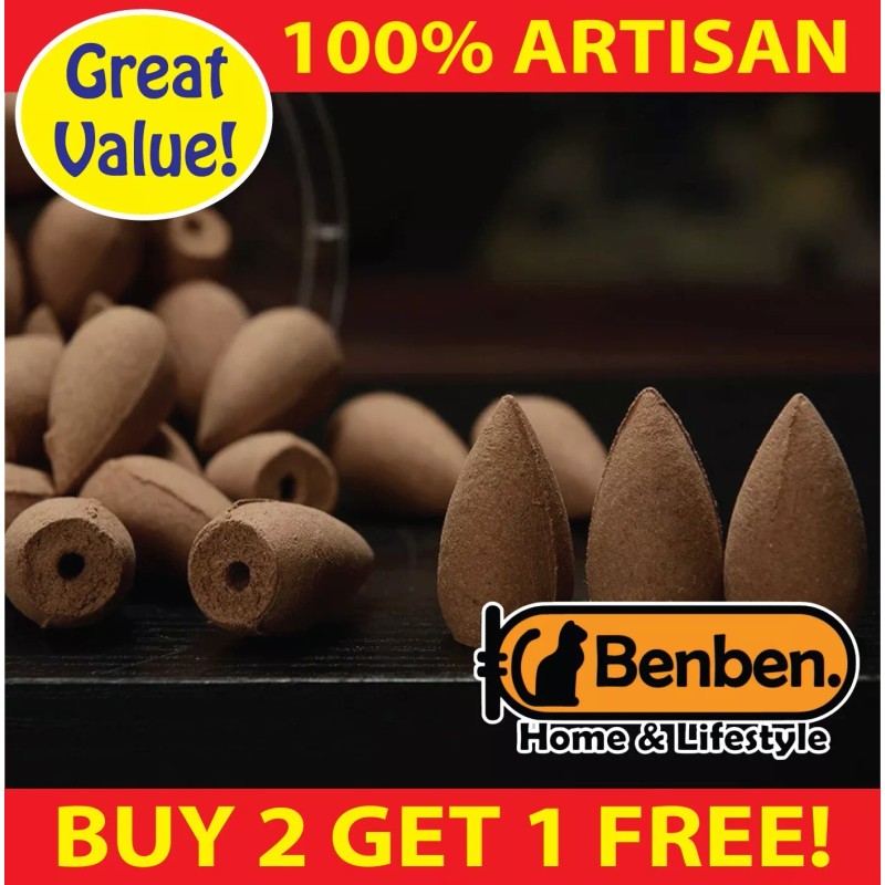 Benben Wild Rose Benben US Incense 60xBackflow ~Vegan~ High Fragrance