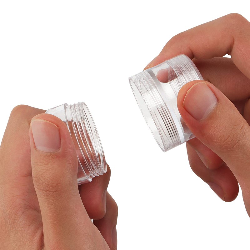 ZEONHEI 10 Sets 40 Pieces 4 Layer Stackable Cosmetic Containers