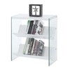 Convenience Concepts Soho Bookcase, White / Glass