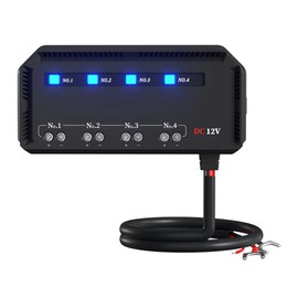 Tiardey 12V Fuse Box with Indicator Lights Quick Connector Fuse Box for Motorcycle Cars Headlights Navigation Phone Holder Car Charger