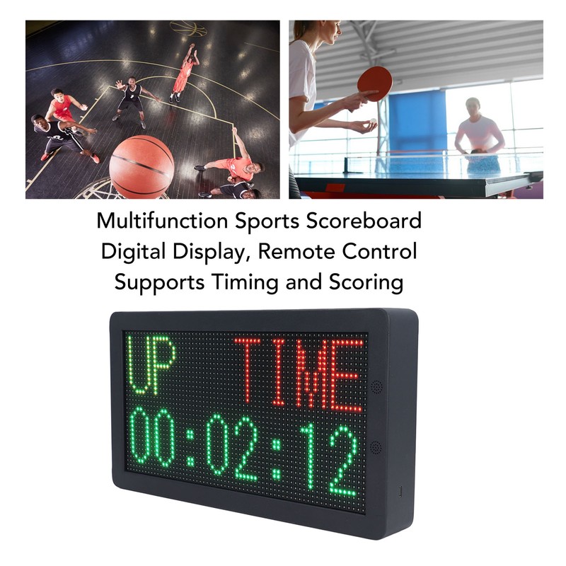 Electronic Scoreboard with Timer Remote Control Digital Score Counter for