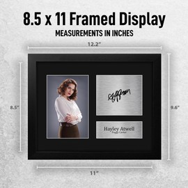 HWC Trading Hayley Atwell Captain America Peggy Carter Framed Gifts Printed Signed Autograph Picture for Movie Memorabilia Fans - US Letter Size