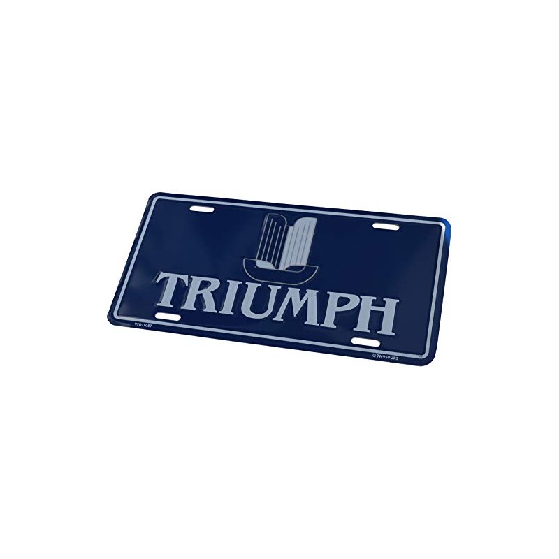 Triumph TR License Plate