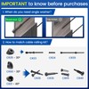 Muzata 20 Pack 3/8" ID Black Cable Railing Angle Washer