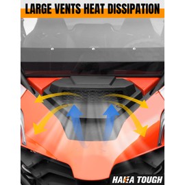 HAKA TOUGH Sport Hood Scoop for CF Moto ZForce 950 Accessories 2020-2024, Front Turbo Hood Scoop with Grill Vents for Z Force 950 H.O. EX Sport Accessories 20-24