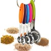 Fsdifly-Stainless Steel Measuring Spoons 5 Piece Stackable Set - Measuring