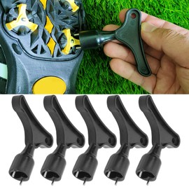 Topyond Golf-Spike-Schraubenschlüssel, Golf-Spike-Entferner-Ersatzwerkzeug-Set, Für 5 Paar Golfschuhe, Nagelzieher, Nagler, Nagelwender