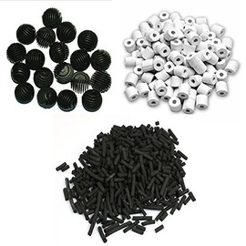 Jebao External Filter Media Pack- Foam Ceramic Rings Activated Carbon and Bio Balls