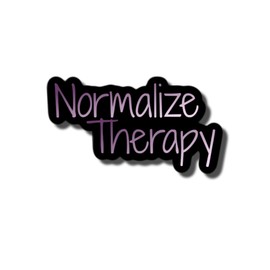 Normalize Therapy Self Care Waterproof Sticker Decal