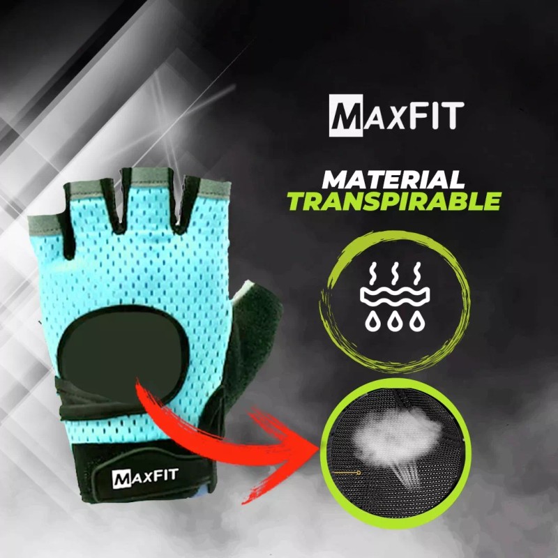 Maxfit Guantes Dryfit, Gym Pesas Crossfit Gimnasio Maxfit St003