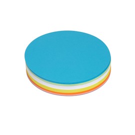 MAUL Presentation Cards, Round, Diameter 13.5 cm (Pack of 120), Writeable Index Cards, Coaching Cards, Presentation Cards, Presentation Cards, Presentation Case, Refill Pack, 150 g/m² Paper, Colourful