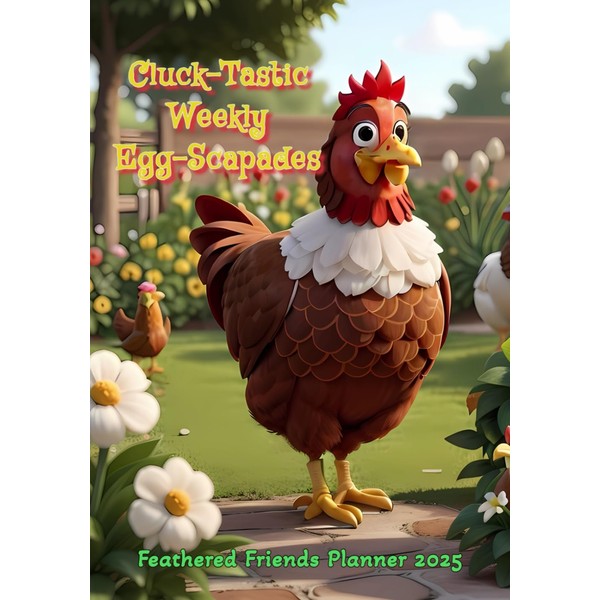 Cluck-Tastic Weekly Egg-Scapades Feathered Friends Planner 2025: Master Time Management