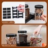 Geyecete 3 Pack Clear Plastic Jars with Lids Pet Snack