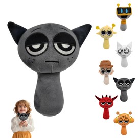 RCYHCY Sprunki Plush, 9.84 Inch Sprunki Plushies, Sprunki Wenda Plush, Sprunki Plush Toy, Soft Stuffed Animal Pillow Birthday Christmas Choice for Fans and Kids Boys Girls (huisedianlianren)