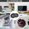 M METERXITY 6-Pack Rubber Grommets for Wiring 27mm Desk Grommet